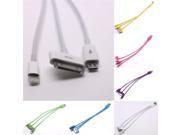 20cm 3 in 1 Moblile Phone USB Cable Micro USB Cable for Samsung Note 3 S5 USB date cable for iPhone 4 4S 5 5S 6 6S 6S Plus