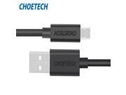 Original CHOETECH High Quality Black USB2.0 Andriod Micro USB Data Charge Cable 0.5M 1M for Mobile Phones and Tablets