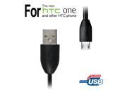 High Quality Micro USB Data Sync Charger Charge Charging Cable for HTC ONE M7 And So On 1M Micro USB to USB Cable Black