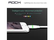 Rock Special Light Auto disconnect USB Cable For iphone5 5s 6 Data Cable Data Sync Intelligent Control Chip LED