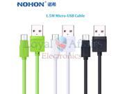Original 1.5m NOHON Micro USB cable 5pin data cable for MP3 tablet samsung S3 S4 android mobile phone data sync charger cable