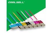 COOLSELL 1m 30pin USB Cable Fast Charging Data Sync Cords for iPhone 4 iPad 2 Candy TPE Aluminum Wires Random send color