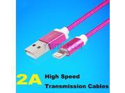 1.5M Luxury Metal Braided Mobile Phone Cables Charging USB Cable Charger Data For iPhone 5 5S 6 6S plus IOS Data accessories