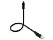 USB Cable 8Pin 360 Angle Flexible Metal Hose TPU Coat Min Holder For IPhone 5 5S 5C Charger Bend Wire