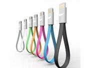 disgin Magnet Flat Short 22CM 8Pin USB Data Charger Cable Cord For HTC Samsung LG Huawei iphone 5 5s 5c 6 6s 6plus