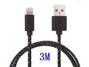 USB date cables 3M Fabric Braided Sync Cable Charger Cord For iphone6 iphone6plus iPhone 5 iphone5s iphone5c