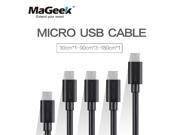 [2pcs] MaGeek Micro USB Cable 1ft 3ft 6ft High Speed Data Sync Charger Cable for Samsung HTC Xiaomi Android Phone