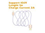 Metal Plug USB Cable Charge and Data Transimittion for ipad iphone 5s iphone6 iphone6s iphone plus Mobile phone
