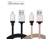 High quality Nylon Braided Data Sync Adapter Charger USB cable with Aluminum Shell Connectors For iPhone 6s 6 Plus 5 5s 5c
