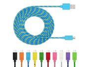 3 PCS High Speed Micro USB Cable 1M Nylon Braided Universal Micro Usb Charger Cable Cords Sync Data Cable For Samsung HTC LG