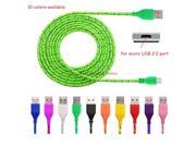 1m Universal Micro USB Fabric Woven Nylon Braided Charging Cable Data Sync Charger For Huawei P7 P8 Lite Lenovo S850 S90