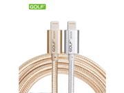 Golf USB Cable 1m 1m Aluminum Nylon 8 pin Sync Charging Data Transfer Cord Wire For apple iphone 5 5c 5s 6 6 plus USB
