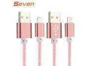 Fast Charge Original Metal Nylon Line Micro 8Pin Data USB Cable for Apple iPhone 6s Plus 5s for Samsung S7 S6 edge HTC Sony USB
