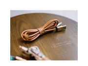 high quality original pu leather usb Cable For iphone 5 5s 5C 6 iphone 6s Ipad 5 For Samsung Galaxy S4 S3 S2 Note2 HTC Cable