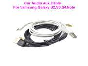 3.5mm Car AUX Audio Micro USB Cable for Samsung Galaxy S4 S3 S2 Note2