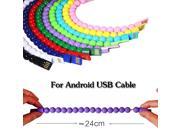 Micro USB Sync Data Cable Cords for Samsung S5 S6 for Android phone Beads Chain Charging USB for Sony for Huawei