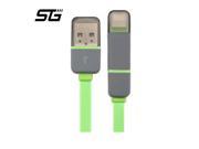 Android and ios phone dual micro usb cable aux cable Usb Charger Cable for iPhone 6 Plus 5 5s Ipad air mini samsung galaxy S6 S5