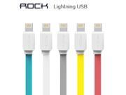 ROCK 2.1A Ultral Speed USB Data Sync Charging Cable For Lightning Port For iPhone5 6 iPad4 5 6 mini 2 3 Air 2 Noodle Line