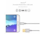 BlitzWolf 2.1A Micro USB Cable Double Sided Reversible Braided USB A Male to Double Sided Micro B For Android For Samsung
