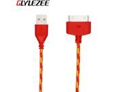 2m Nylon Braided Micro USB Cable Cellphone Charger Data Sync USB Cable for iPhone 4 4S