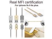 Real MFI certification OPSO USB cable charger data cable for iphone 5s 6 6s plus 4.7 phone data metal case strong