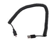 10ft 3M Spring Coiled USB 2.0 Male to Micro USB 5 Pin Data Sync Charger Cable 23669