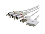For Apple Composite AV USB Cable For iPhone iPad iPod Connection to TV Stereo Devices Video Projector IOS 6.0 8.1 Video Cable