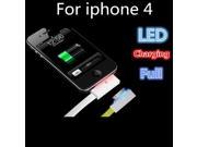 1 Pcs Visible Flashing LED Bright high speed 30 Pin USB Charger Data Cable Flat Cord For iPhone 4 iphoen 4s for ipad 2 3
