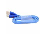 1 piece Luminous Smiling Face Micro Usb Cable 2.0 Sync Data Charge For HTC samsung galaxy note 3 S4 S5 I9300 Galaxy Note 2 N7100