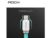 Rock 200cm 8 pin USB Cable for Apple iPhone 5s 6 plus Flat Noodle Wire Fast Charging Data cable for IOS 8.0