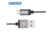 [MFi Certified Cable for Apple]CHOETECH Premium Nylon Braided USB to Lightning Cable 1M 3.3ft for iPhone iPad iPod