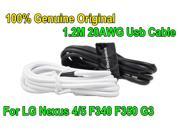 100% Genuine Original USB Data Sync Charging Cable For micro cable For LG Nexus 4 5 F340 F350 G3