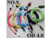 !! 2M Fabric Nylon Braided Micro USB Cable for Samsung For Blackberry for HTC Cloth braided cable