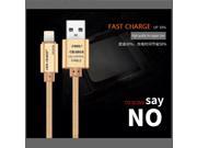 Original Nylon Micro USB Cable Line with Metal Plug Braided Sync Data Charger Wire 1M for iPhone 6 6Plus for Android