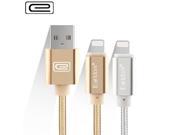 Original Brand Nylon Line Metal Plug Micro 8Pin Data USB Cable for iPhone 5S 6s Plus iPadmini Samsung Fast Charge