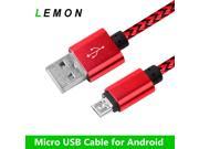 LEMON Micro USB Cable 2.0 Charging Charger Data Sync 5V 1m Mobile Phone Cable Universal for Android Phone Samsung HTC LG XIAOMI