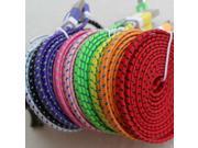 2m High Quality Nylon Braided Flat Micro USB Data Sync Charging Cable for Samsung Galaxy S4 3 S6 Note 2 4 HTC LG