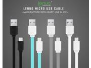 Lenuo Cable Universal Flat Micro USB Data Cable 5V 2.4A Quick Charge Cable For Samsung xiaomi Oneplus Lenovo Huawei Phone etc