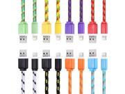 1 2 3M Nylon Braided 8 Pin Transfer Data Sync Line Charging Cable For iPhone 6 6s 5 5S iPad Air 2 Charging Wire