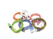 2M 8Pin Nylon Mobile Phone Cables Charging USB Cable Charger Data For iPhone 5 5S 6 6s plus