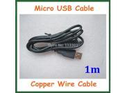 1pc High Quality Copper Wire Micro USB Cable SYNC Data Lead Charger Cable 1m for Samsung Lenovo Meizu Android Mobile Phone