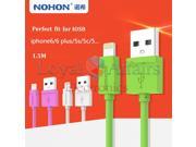 MFI NOHON 150cm 8pin USB cable For iphone 5 5S 5C 6 6plus ipad 4 5 mini Air touch5 data charger cable IOS 6 7 8