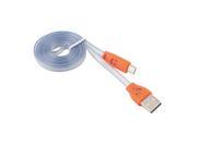 1PC Flashing LED Light Smile Face Micro USB Charger Data Sync Cable For Samsung Hot Worldwide