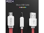 100cm Micro USB Cable Charging Updating Cables for Samsung LG HTC Xiaomi Huawei Original ROCK with Package
