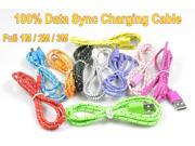 2M Hot Selling Braided Fabric Micro USB Cord Data Sync Charger Cable For Android Smart Phone for tablet PC