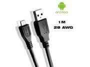 Top QTY 28AWG 5V 2A quick microusb charge cable 5 pin micro usb 2.0 adapter data sync charger for samsung s2 s3 HTC LG