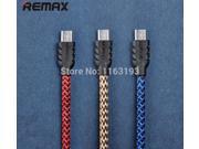 Original Remax Nylon braid Micro USB Cable Double sided USB fast charging cable high speed data cable for Samsung HTC xiaomi