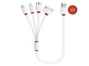 4 in 1 Multi USB Adapter Charging Cable Connector USB Cable For iPhone iPad Air Samsung Galaxy Android Phone Cable Charging