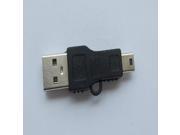 USB A to Mini B Adapter Converter 5 Pin Data Cable Male M MP3 PDA DC Black