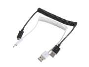 High charging speed Micro USB 2.0 Male spring retractable Coiled data cable stretch charger cable for Android based cell phones